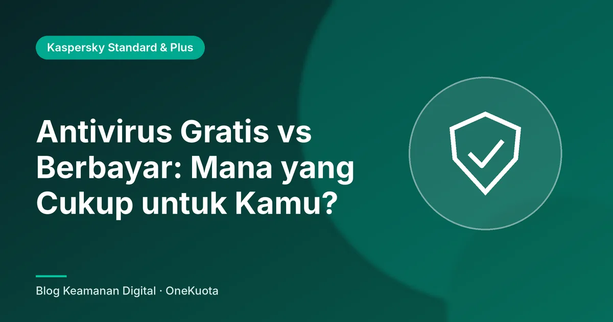 Gambar unggulan artikel: Antivirus Gratis vs Berbayar: Mana yang Cukup untuk Kamu?